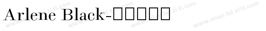 Arlene Black字体转换